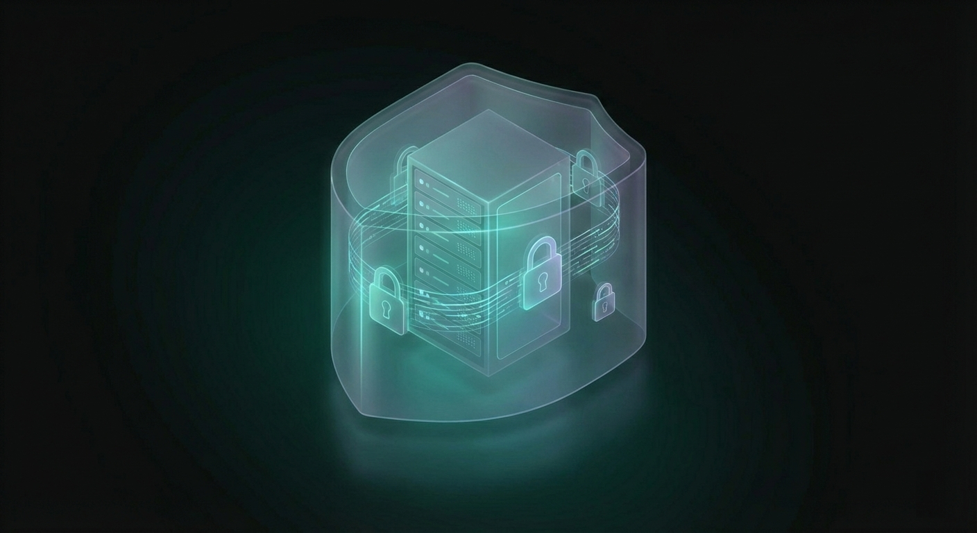 Security overview showing encryption status, access controls, and audit trail for facility data